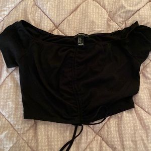 Black crop top